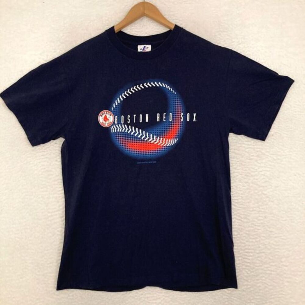 Vtg Logo Athletic Boston Red Sox Shirt Mens L Crewneck Baseball 2000 Y2K‎ Tee